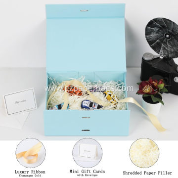 Printed Magnetic Closure Gift Box with Ribbon